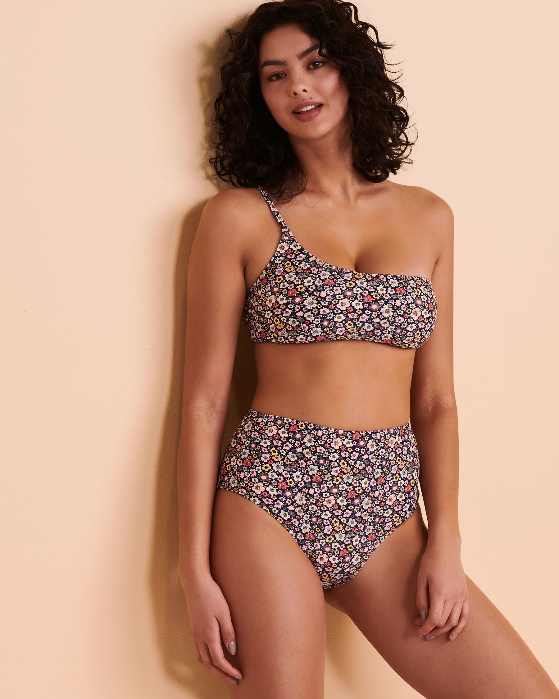 NANA Bas de bikini taille mi haute Sylvia CABO Fleurs miniatures