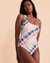 RIP CURL SURF TRIP One Shoulder One-piece Swimsuit Pastel print GSIQV9 - View1