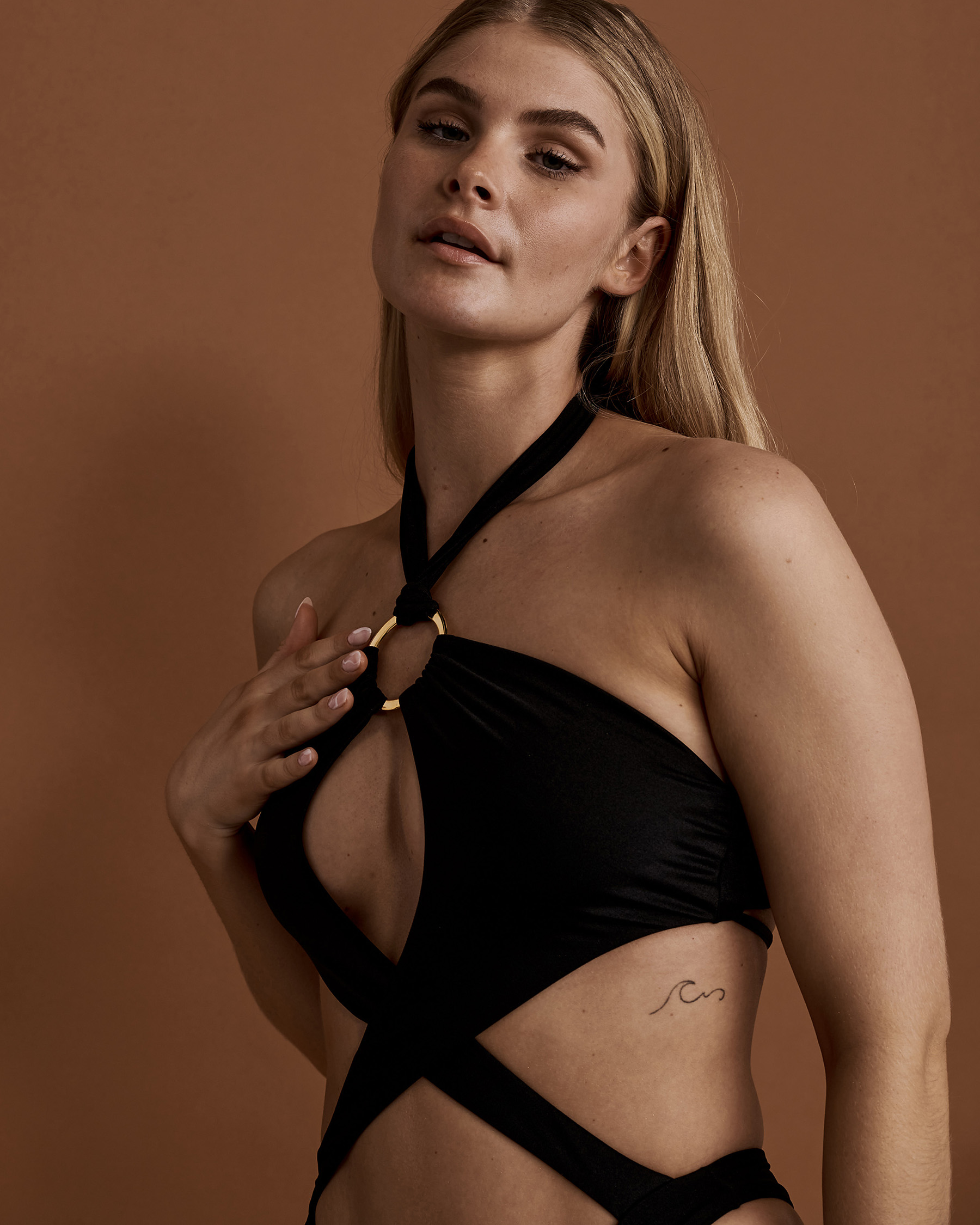 JULIA FRANCINA MONTE CARLO Colette One-piece Swimsuit Black JF22-COLETTE - View4