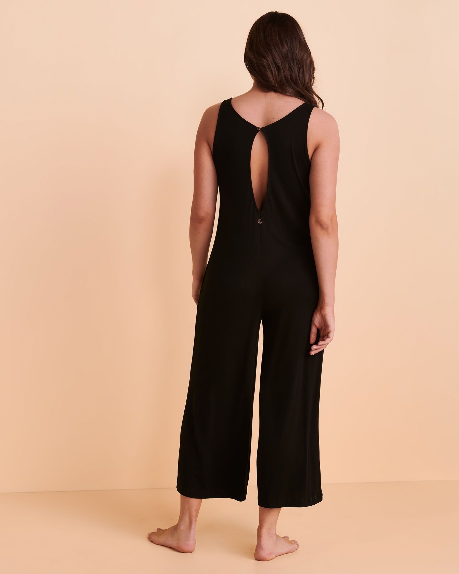 TURQUOISE COUTURE Sleeveless Jumpsuit Black 02300053 - View2