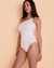 LA BLANCA LINEA COSTA One Shoulder One-piece Swimsuit White LB2CE14 - View1