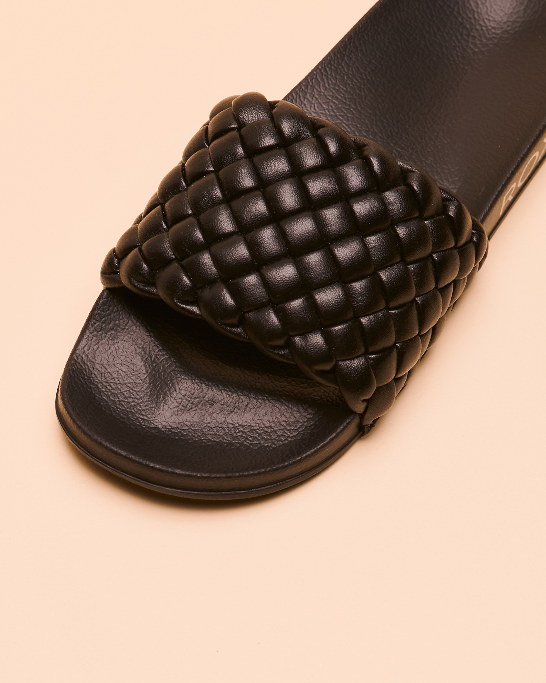 ROXY SLIPPY PUFF Sandals Black ARJL101052 - View4