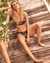 KIBYS DARK COCOA Sarah Bralette Bikini Top Dark print 85176 - View1