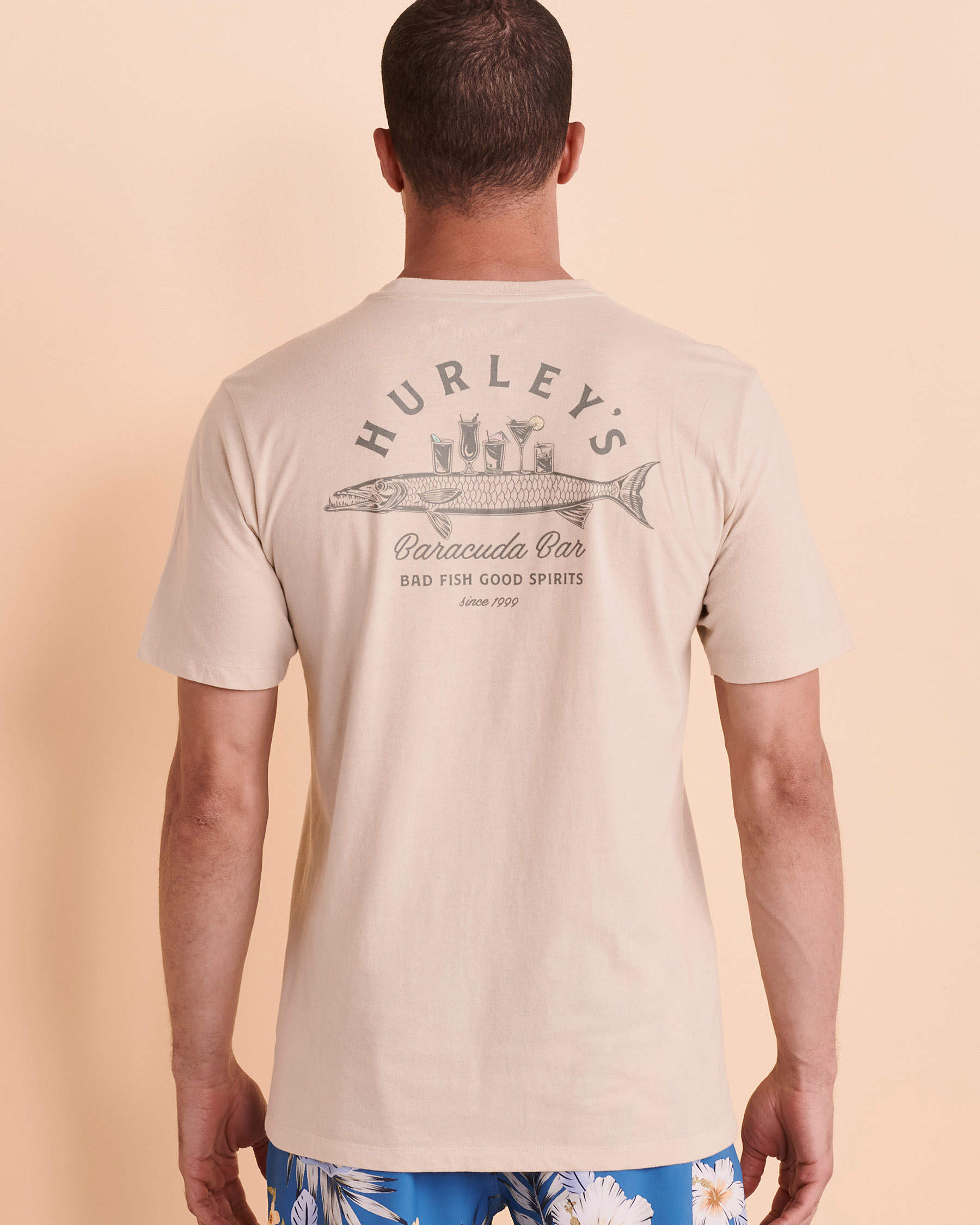 HURLEY BARACUDA BAR T-shirt White MTS0032820 - View2