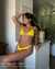 KULANI KINIS Sunshine Yellow Triangle Bikini Top Sunshine Yellow TOP114SUNRIB - View1