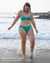 ANNE COLE Live In Color V-Wire Bikini Top Aqua Green MYMT11001 - View1