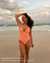 BILLABONG Tanlines Sage One-piece Swimsuit Orange Peach ABJX100275 - View1