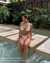EVERYDAY SUNDAY Crochet Triangle Bikini Top Soft Cream ESBEAW00772D - View1