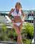 PQ Swim Water Lily Lace High Neck Bikini Top White WAT-786H - View1