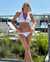 PQ Swim Water Lily Lace High Neck Bikini Top White WAT-786H - View1