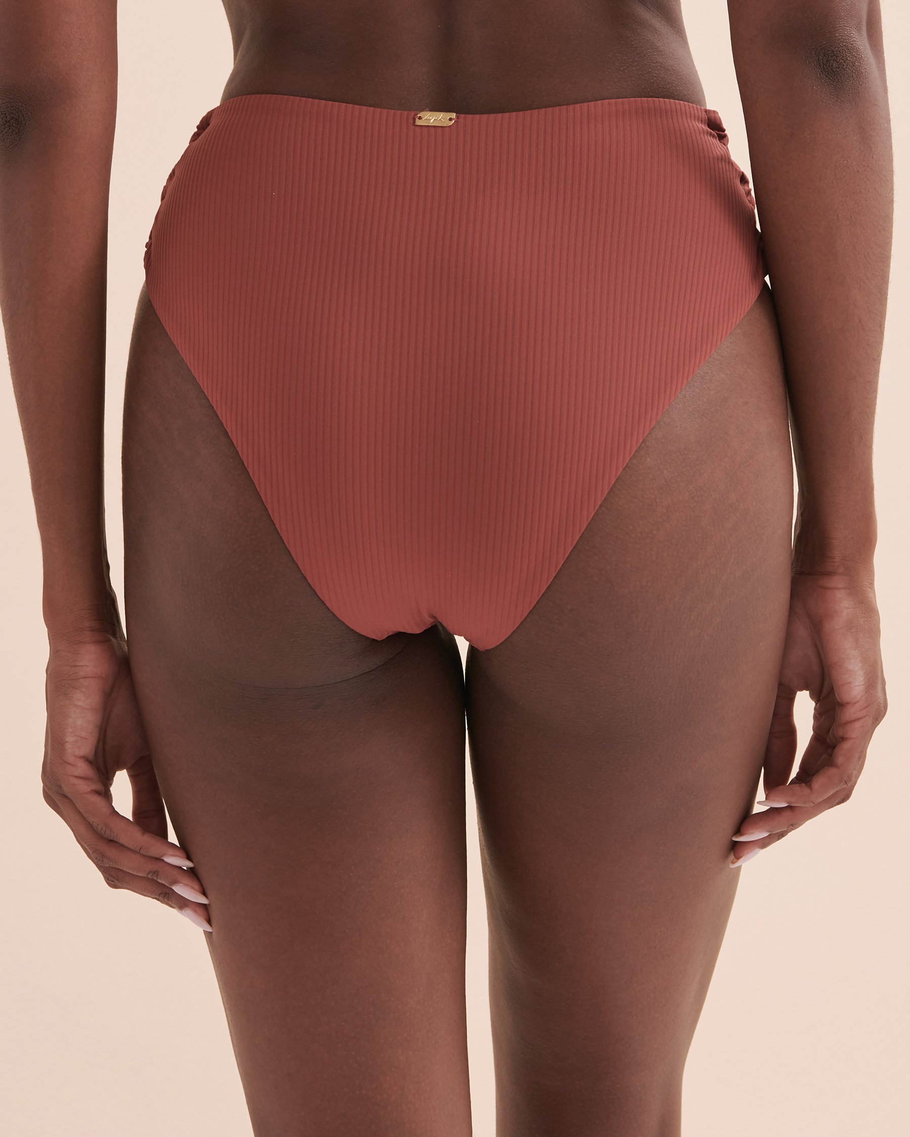 TEXTURED High Waist Bikini Bottom