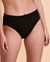 TURQUOISE COUTURE Mid-high Waist Bikini Bottom Black 01300181 - View1