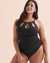 BLEU ROD BEATTIE Get The Look High Neck One-piece Swimsuit Black RBGL24215 - View1