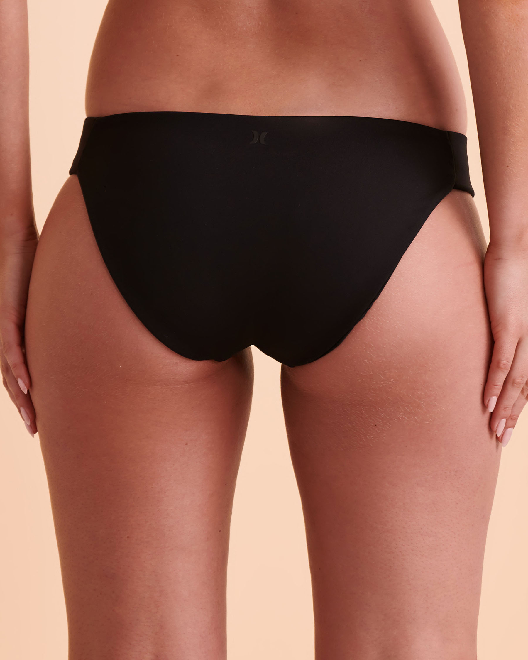 HURLEY MAX SOLID Full Bikini Bottom Black HB1173 - View2