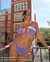 EIDON Sparkle Kali D Cup Triangle Bikini Top Starlight Purple 3523300D - View1
