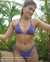 EIDON Sparkle Kali Triangle Bikini Top Starlight Purple 3523300 - View1