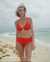 TROPIK Haut de bikini bralette plongeant rouge éclatant Rouge éclatant 01100274 - View1