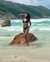 QUINTSOUL Malibu Textured Bikini Top Black W20833627 - View1