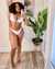 SANTEMARE Haut de bikini triangle dos noué RUFFLE Blanc 01100167 - View1