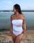 TURQUOISE COUTURE SOLID One-piece Swimsuit White 01400025 - View1
