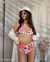 BILLABONG MAGIC GARDEN Plunge Bikini Top Big flowers ABJX300684 - View1