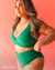 SEA LEVEL Honeycomb Cross Front Bikini Top Green SL3421HC - View1