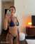 GUESS Infinity Galaxy Side Tie Bikini Bottom Galaxy blue E3GO10KBNI0 - View1