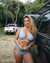 BILLABONG Tanlines Ava Triangle Bikini Top Summer sky ABJX300765 - View1
