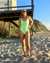 KULANI KINIS NEON LIME Scoop Neck One-piece Swimsuit Neon lime ONE311NLR - View1