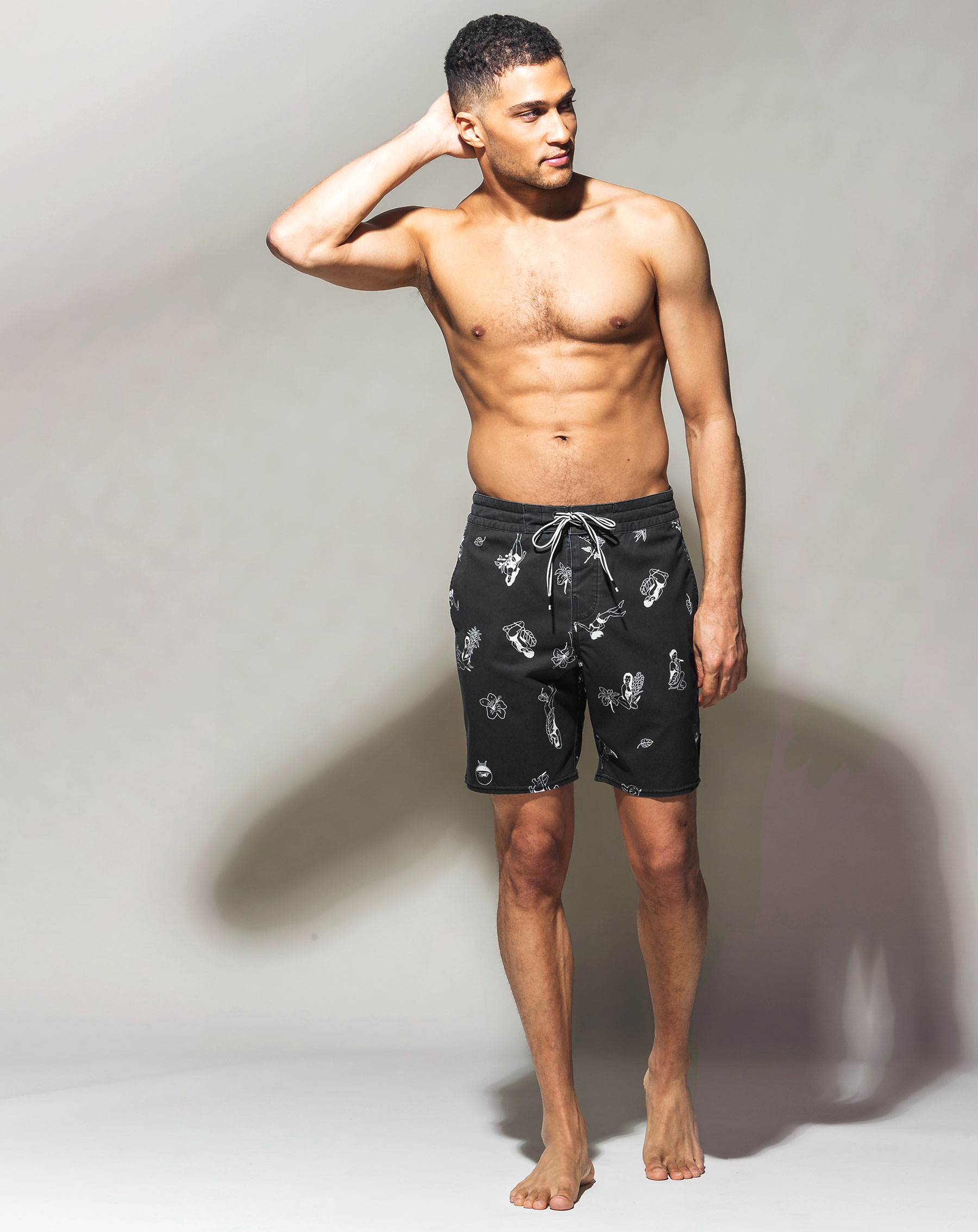 BILLABONG SEAN MORRIS Boardshort Swimsuit Black print M190NBSM - View4