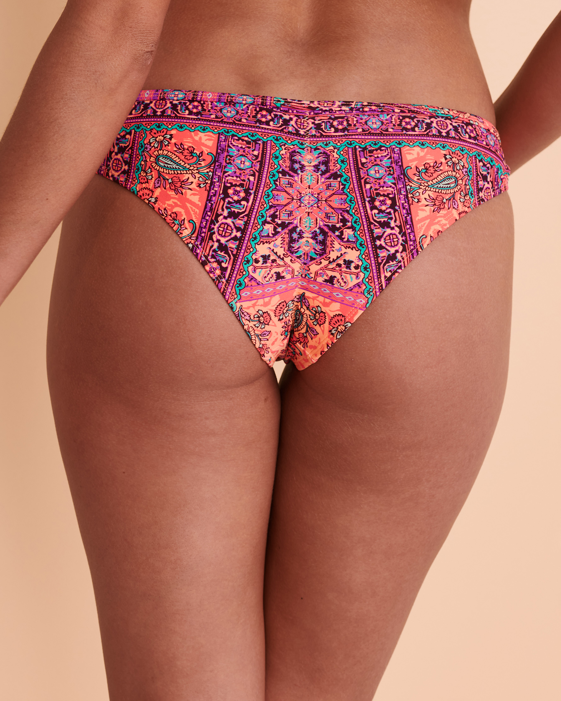 EIDON BATU Cheeky Bikini Bottom Pink print 35-118233 - View2