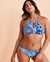 LA BLANCA Haut de bikini encolure haute Imprimé bleu LB8LH74 - View1