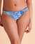 LA BLANCA Bas de bikini côtés plissés Imprimé bleu LB8LH96 - View1