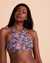 LOLË PAISLEY High Neck Bikini Top Colorful print LWW0431 - View1