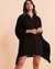 LORI MICHAELS Caftan surdimensionné Noir EM5974 - View1