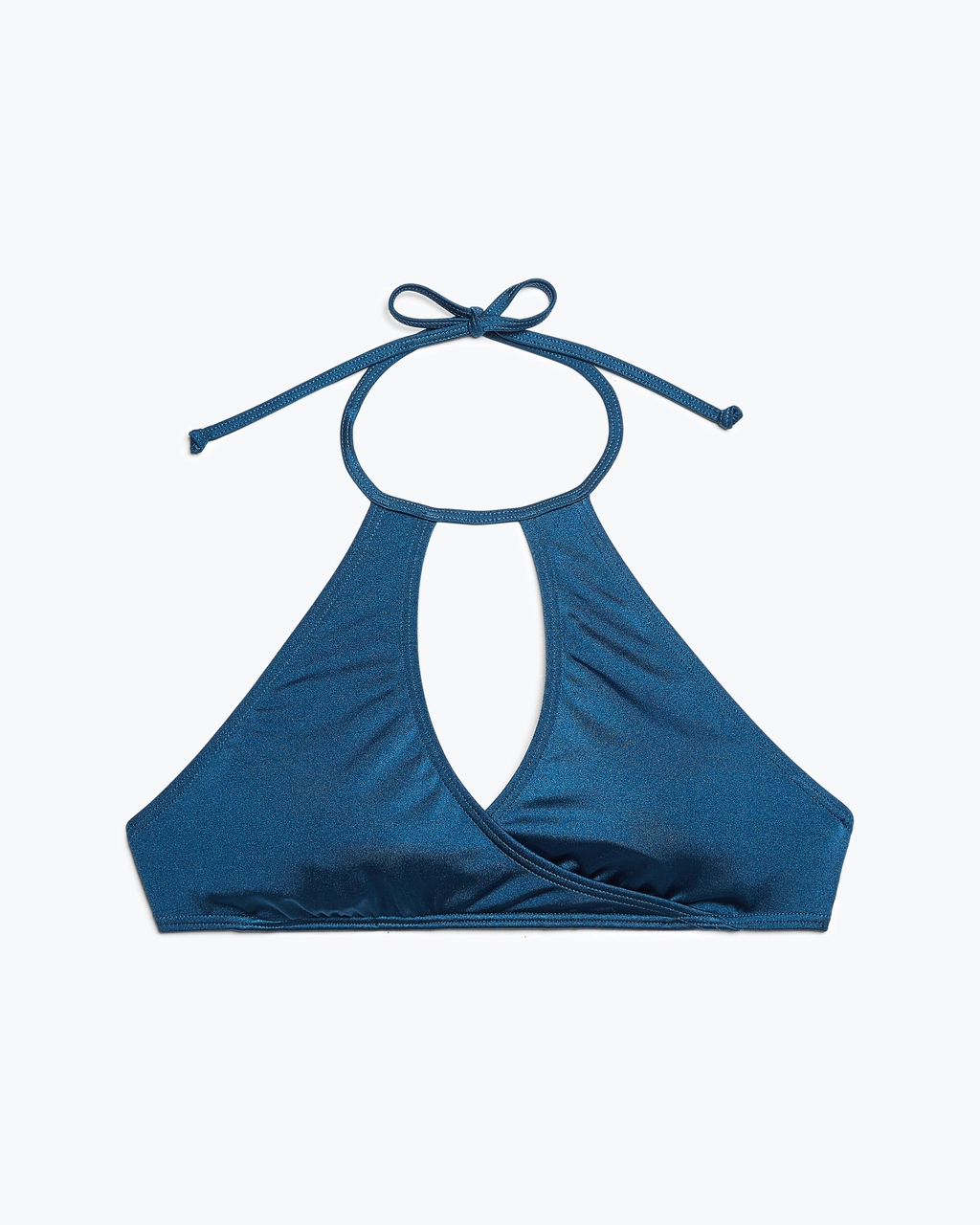 BILLABONG SOL SEARCHER Halter Bikini Top Blue Bikini Village