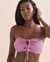 TROPIK Textured Bandeau Bikini Top Lilac 01100211 - View1
