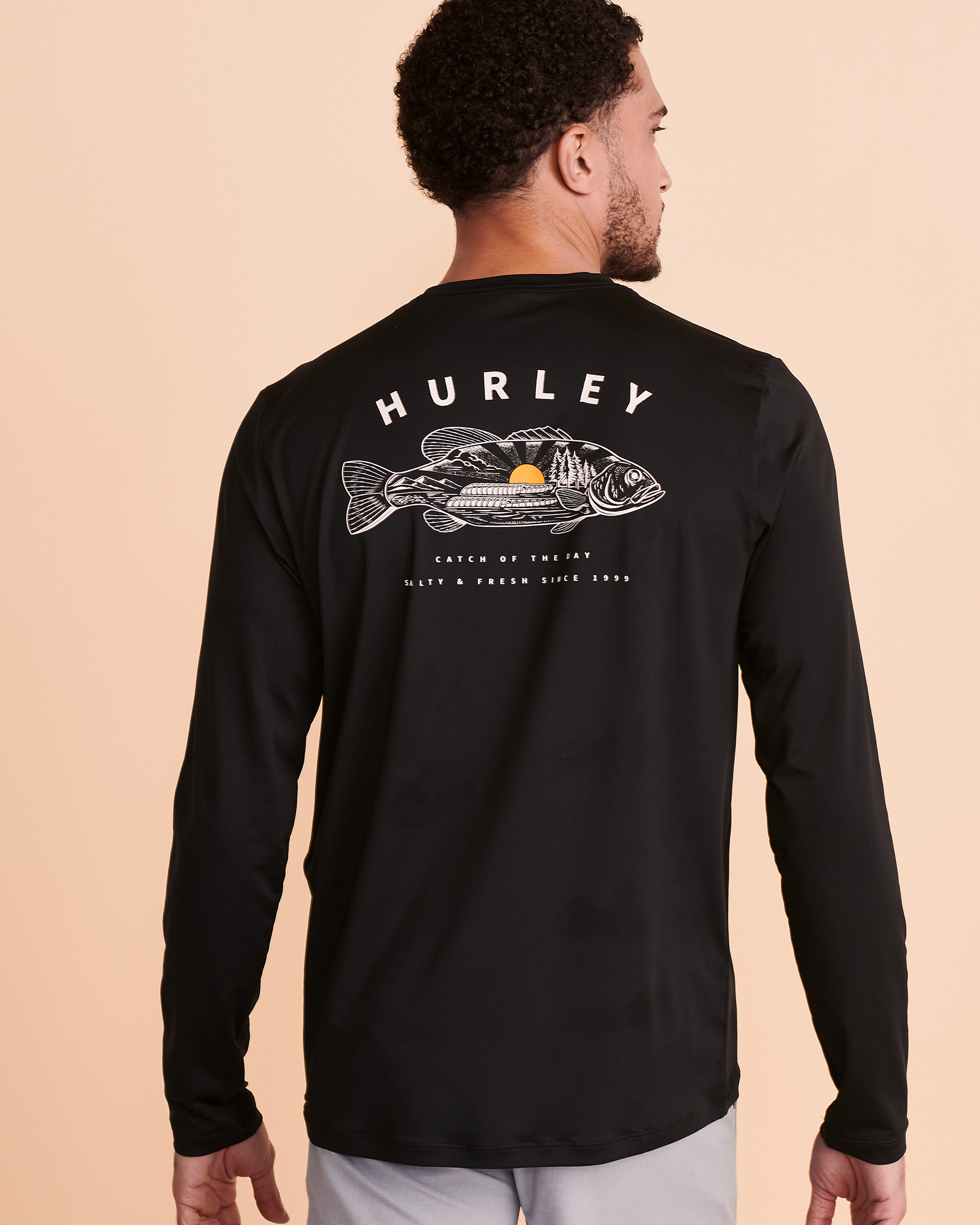 HURLEY EASTON CATCH Sweatshirt Black MAT0000650 - View4