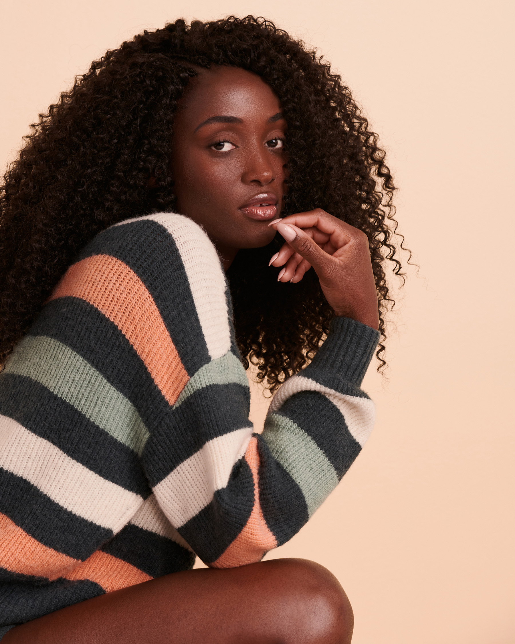Bright striped deals jumper