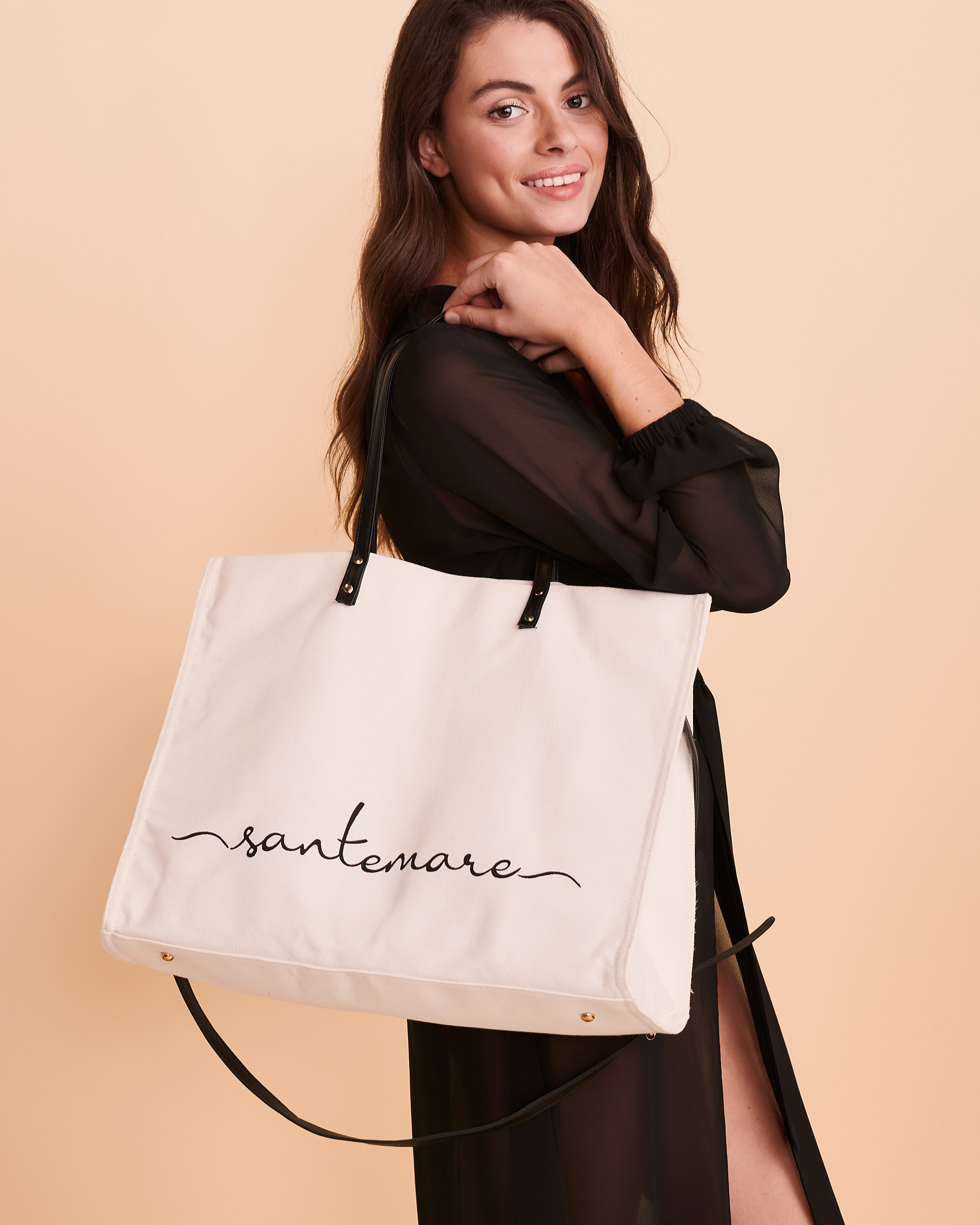 SANTEMARE Tote Bag Off white AN3-17 - View1