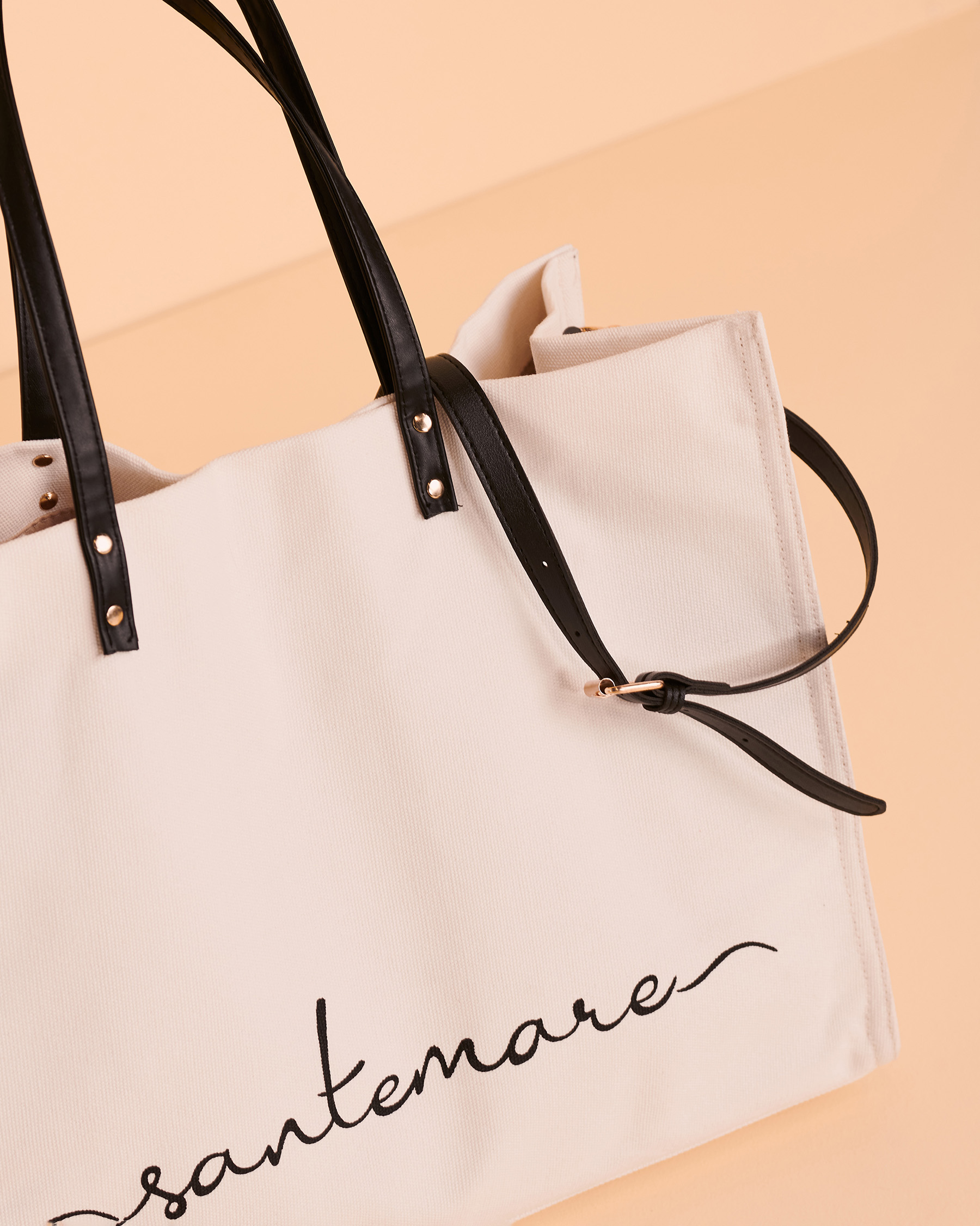 SANTEMARE Tote Bag Off white AN3-17 - View3