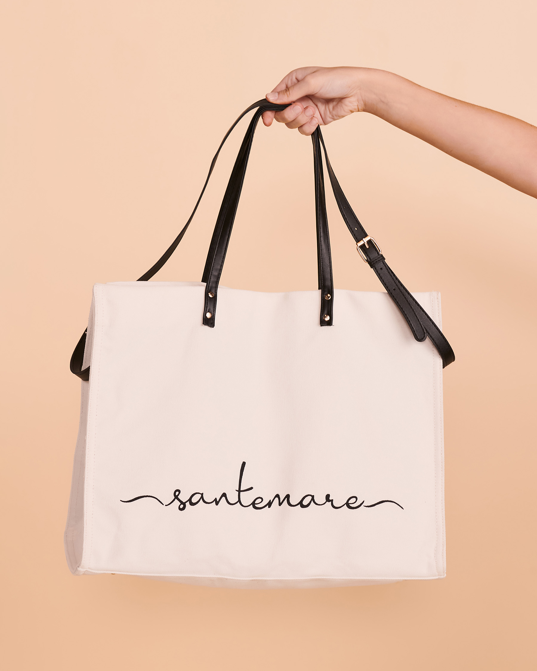 SANTEMARE Tote Bag Off white AN3-17 - View4