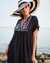 BLEU ROD BEATTIE Robe courte insertion de crochet INDIA BAZAAR Noir RBBZ22870H - View1