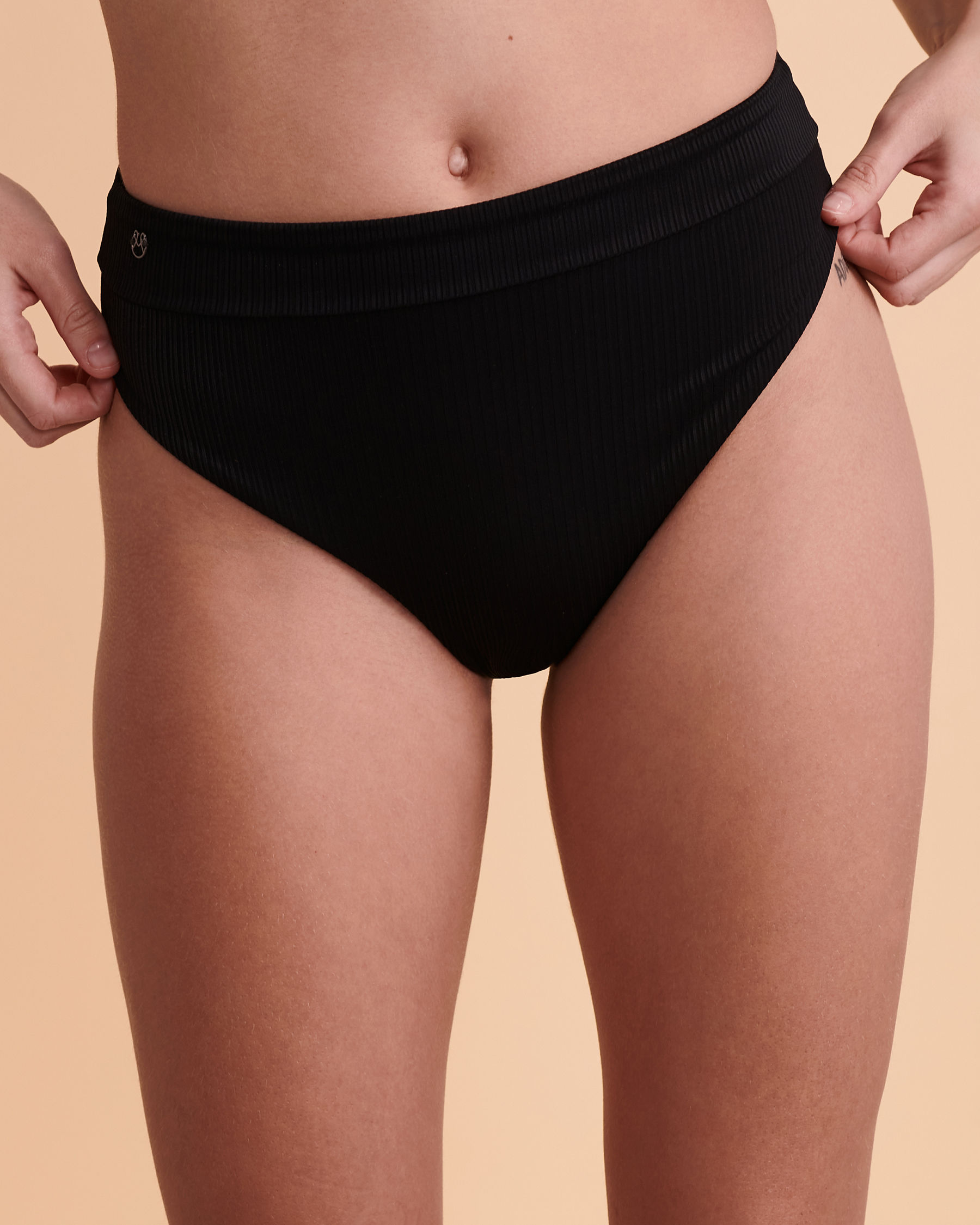 MAAJI BLACK ONYX Reversible High Leg Bikini Bottom Reversible print 3075SCC008 - View1