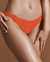 BEACHLIFE Bas de bikini aux côtés torsadés Orange 070216-355 - View1