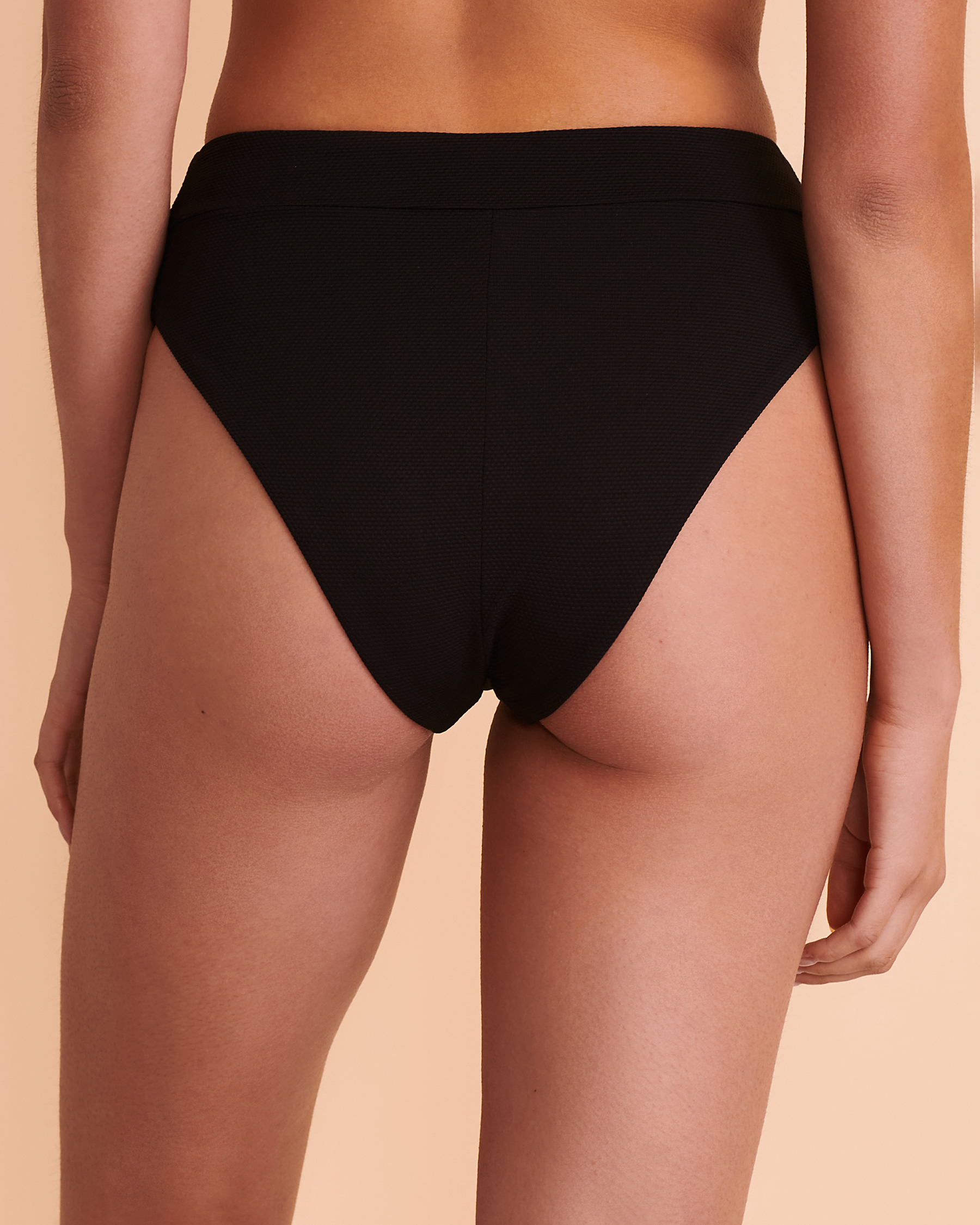 MAAJI Bas de bikini taille haute réversible Suzy Q BLACK ORCHID Noir 3075SCC011 - Voir5