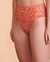 KULANI KINIS Bas de bikini jambe haute BURNT BLISS Imprimé floral BOT226BURN - View1