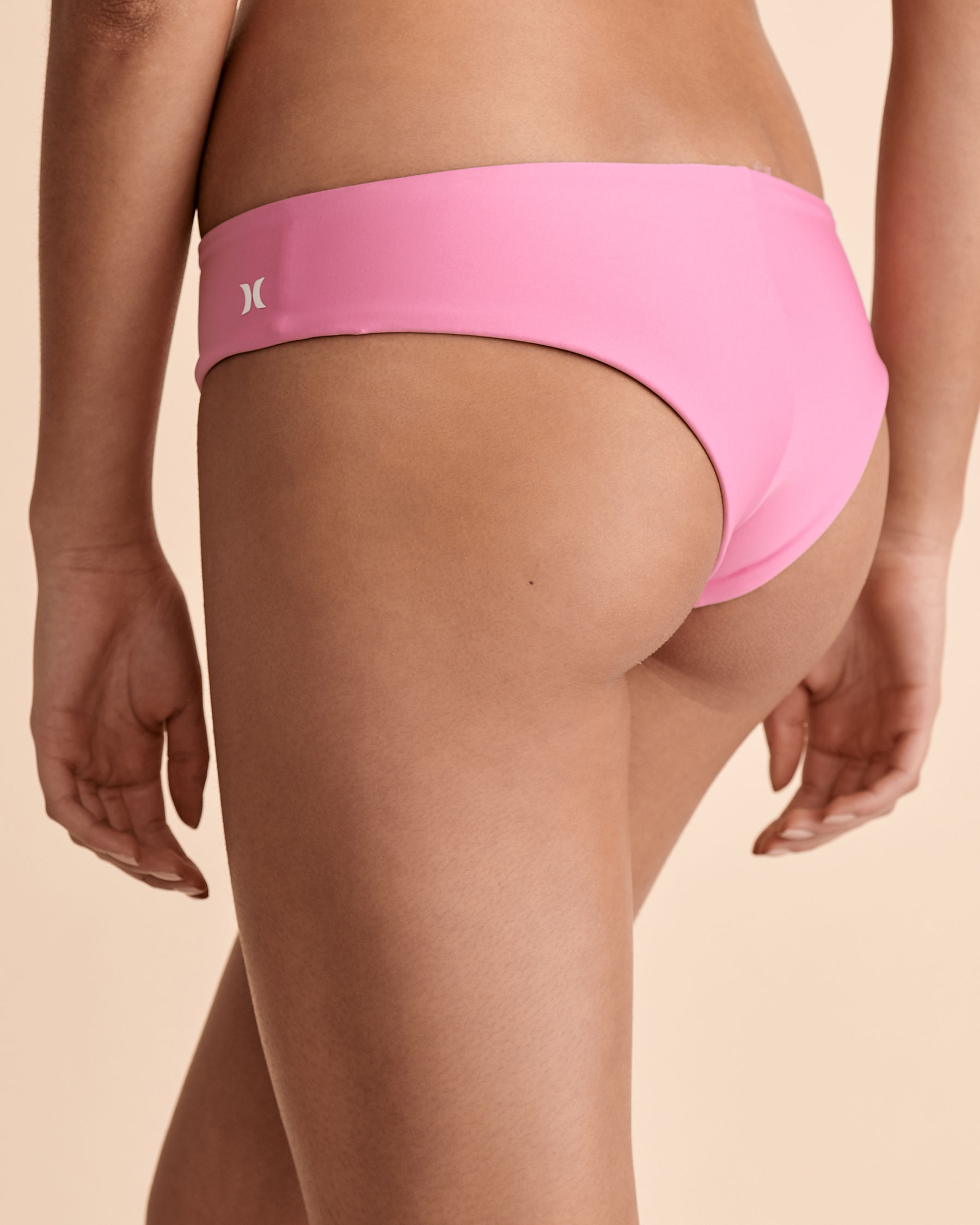 HURLEY Quick Dry Hipster Bikini Bottom Pink CJ7737 - View2