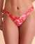 KULANI KINIS Bas de bikini tanga LITTLE LOVEBUG Floral rose BOT225LIT - View1