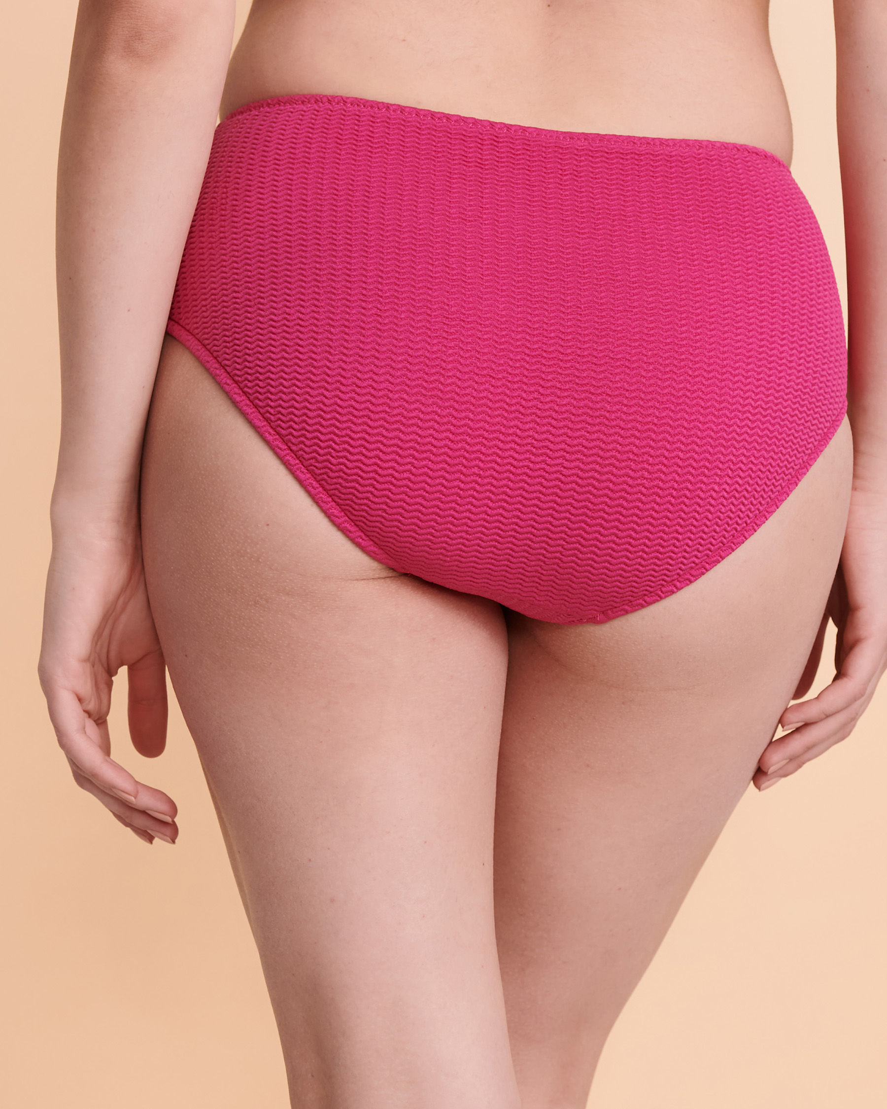 SEAFOLLY SEA DIVE Mid-Rise Bikini Bottom Textured pink 40586-861 - View2